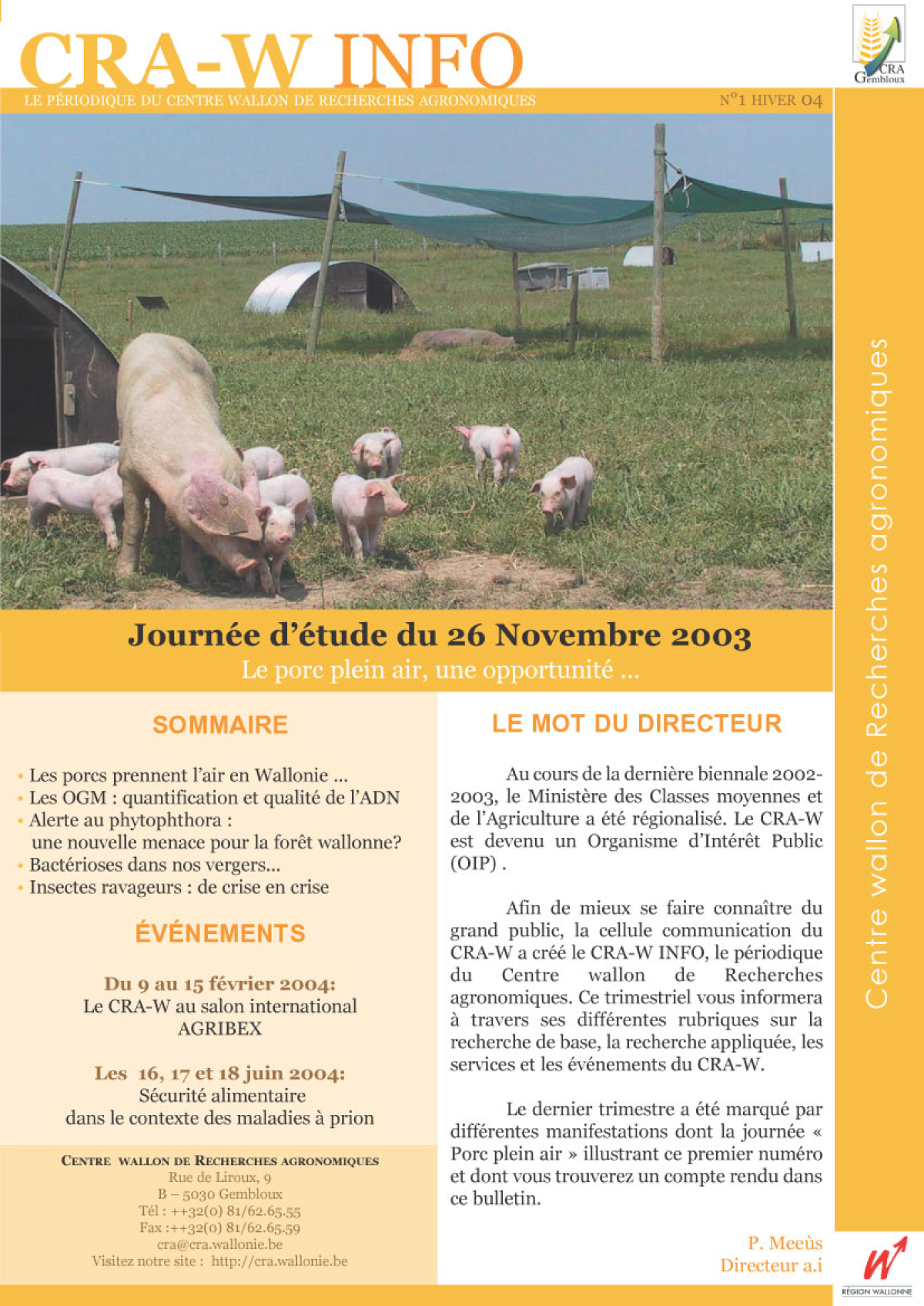 CRAW info n&deg; 1