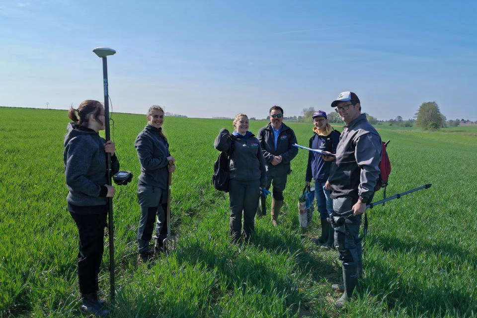 Spaghyti - Equipe pour la campagne de mesures sur le terrain